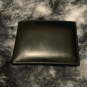 NWOT Black Leather Coach Wallet
